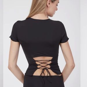 Licorice Saint Tie Tee Lioness